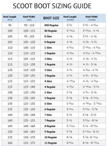 Scoot Boots Size Chart - Heels Everywhere