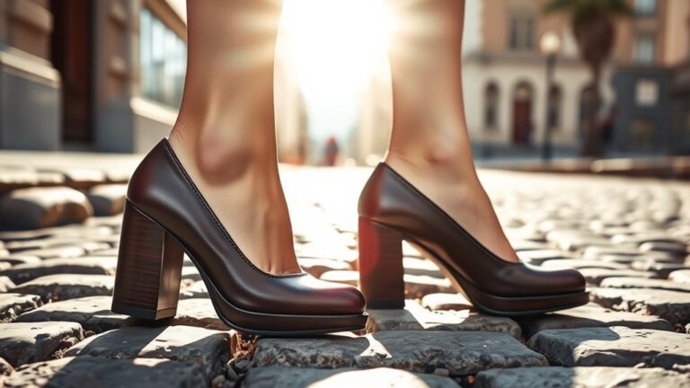 comfortable heels for uneven streets