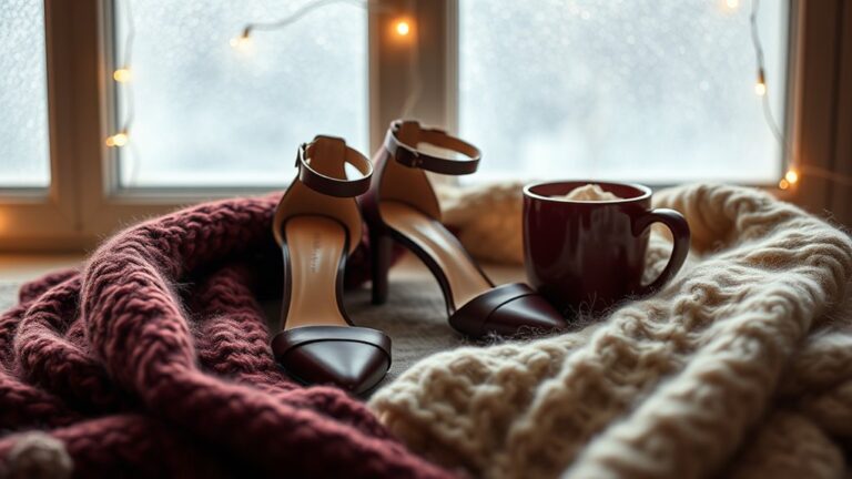 cozy winter heel styling