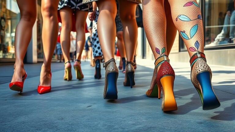 designer heels dominate street fashion