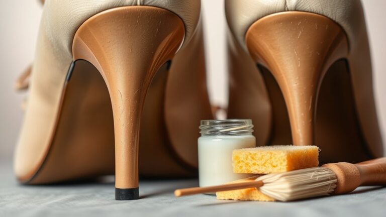 diy scratched heel repair