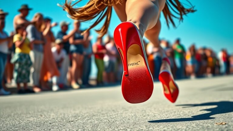 fastest high heel run