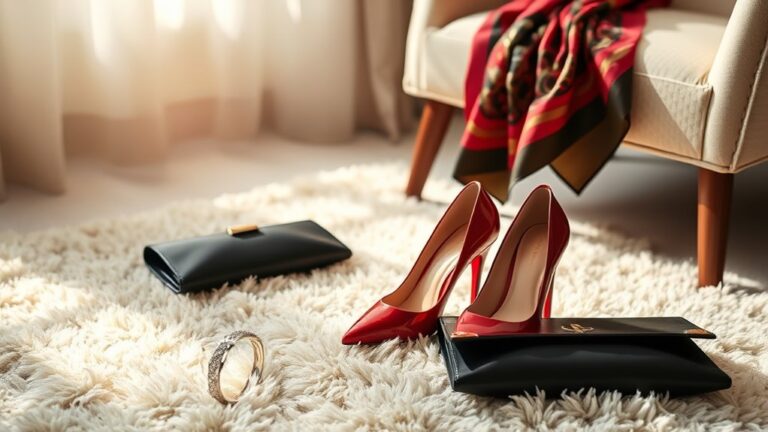heels and accessories coordination