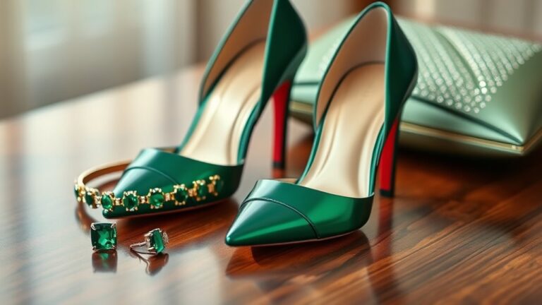 heels and jewelry coordination