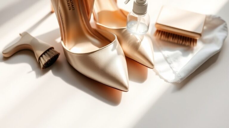 prevent satin heel stains