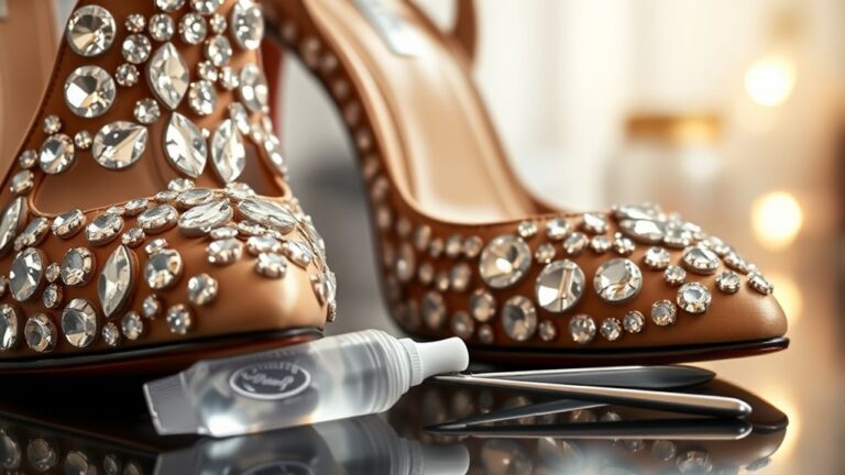 repairing rhinestones on heels