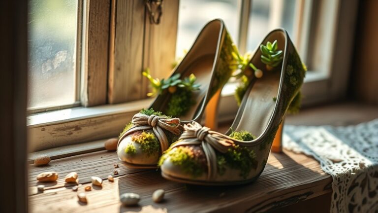 repurposing heels for decor