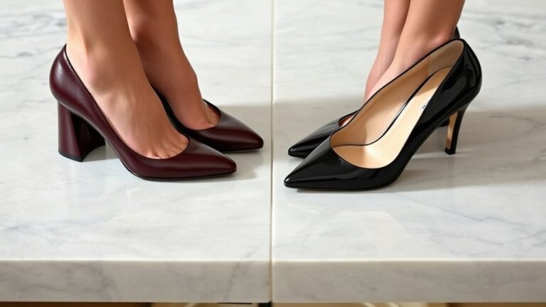 spool heels versus classic pumps