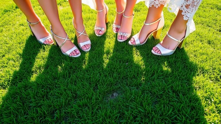 stylish outdoor wedding heels