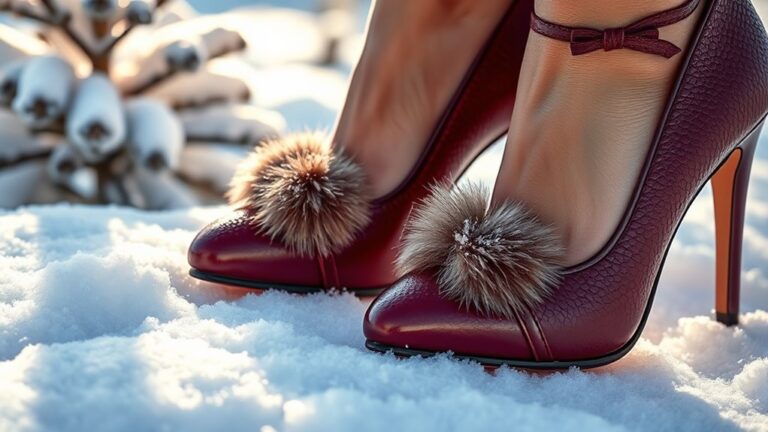 warm and stylish winter heels